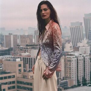 Ombre Sequin Shirt Anthropologie